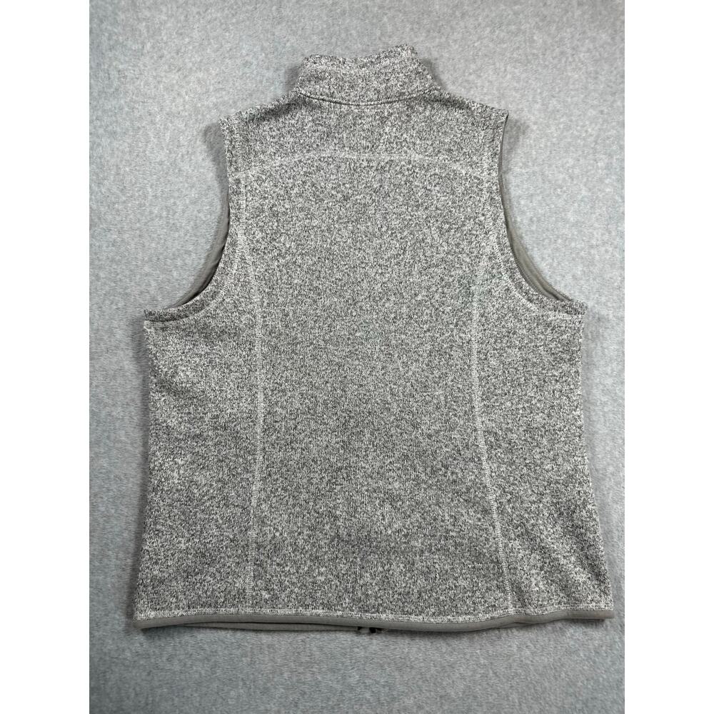 Patagonia Better Sweater Vest Women's XL Heather Gray Mock Neck Casual Full Zip - Picture 8 of 8